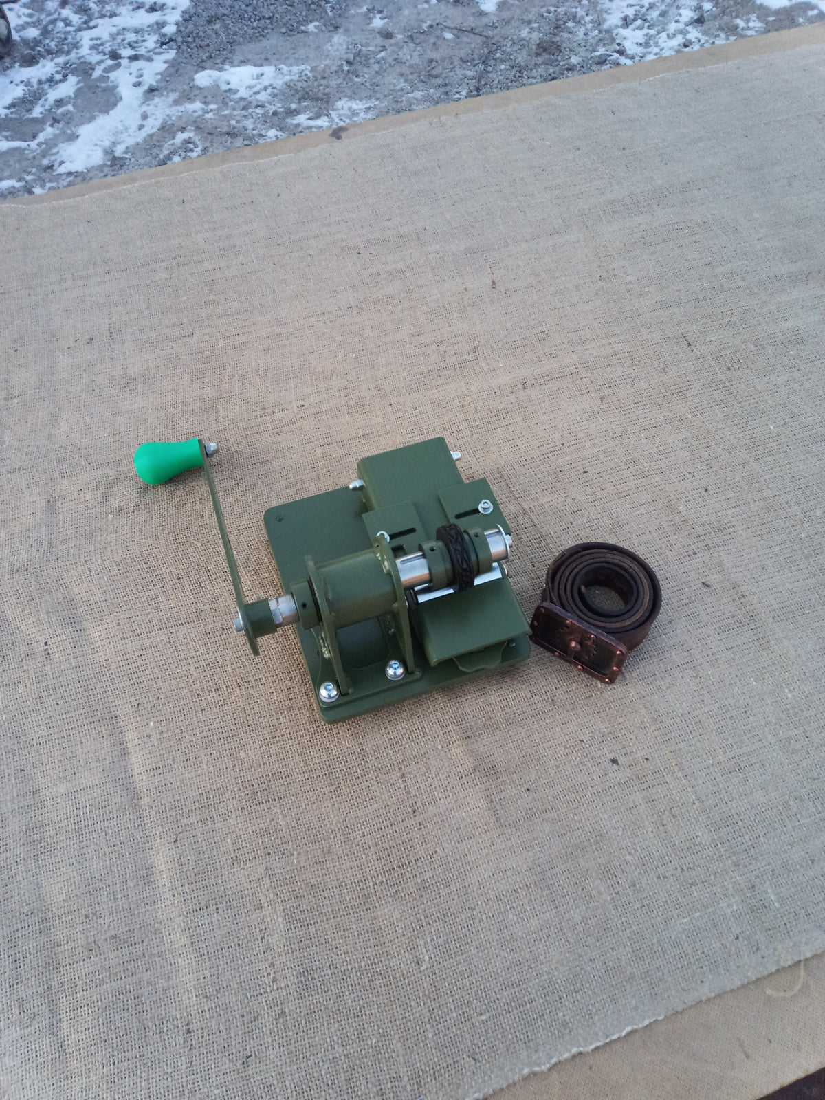 Leather Belt Embossing Machine V1